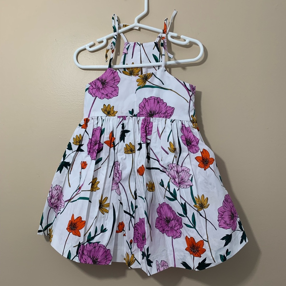Milly minis summer floral print dress with spaghetti shoulder straps. Size 2/3 - Picture 2 of 11